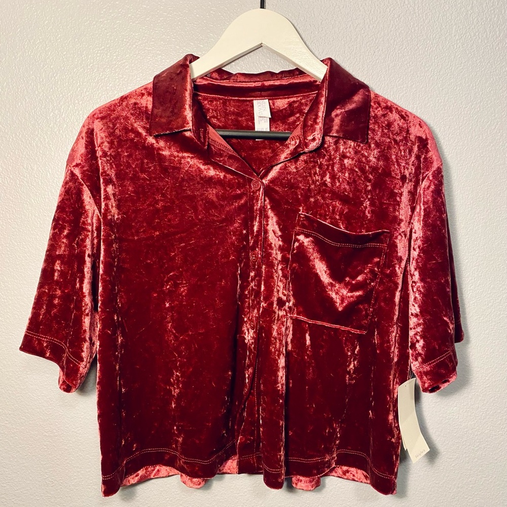 Pink Velvet Pajama Set
